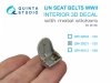 Quinta Studio QR+35031 WWII Imperial Japanese Navy seatbelts (with metal buckles) (All kits) 1/35